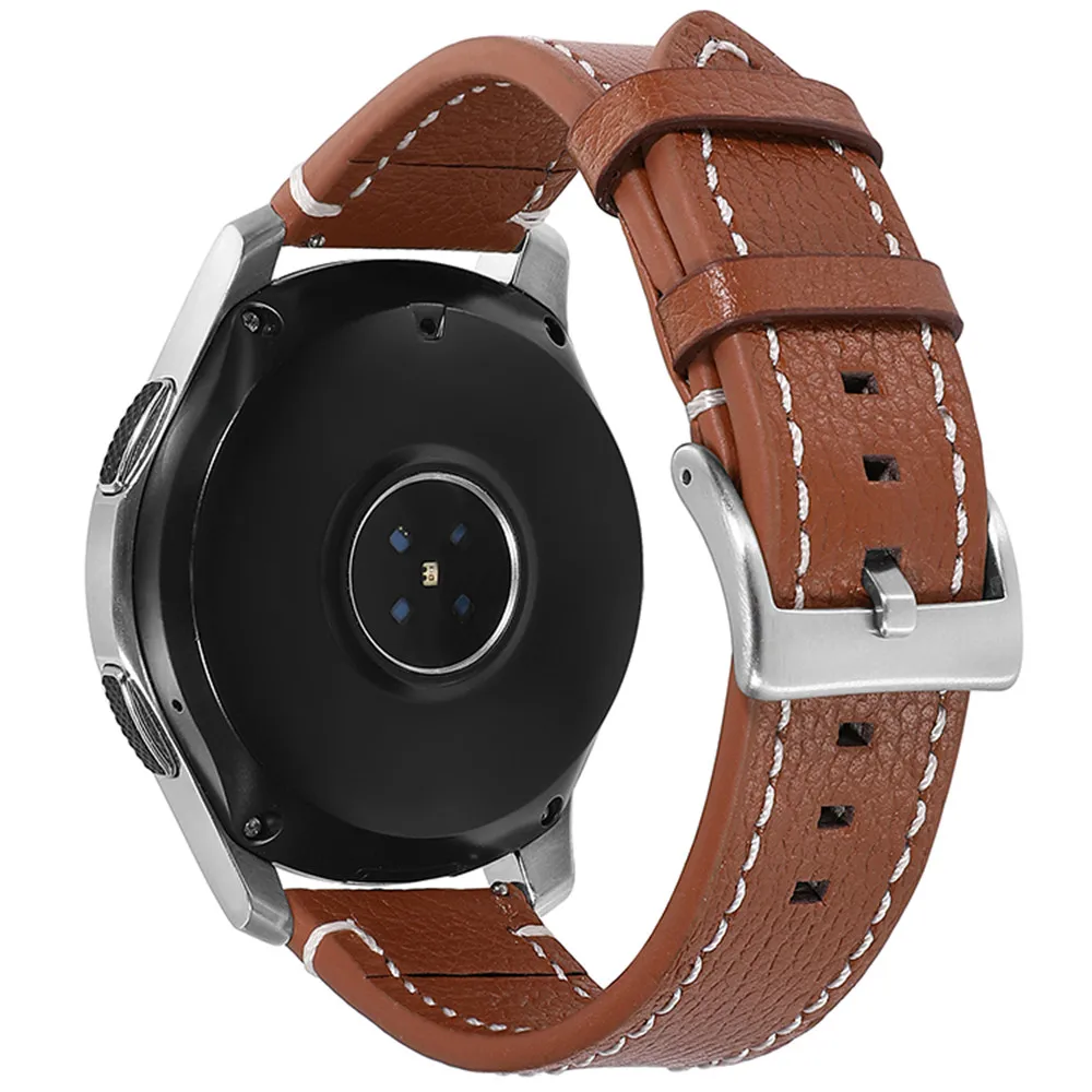 18 20 22 24mm Genuine Leather Quick Release Watch Straps Accessories 20mm 22mm Watchband for Samsung Galaxy Gear S3 Active 2