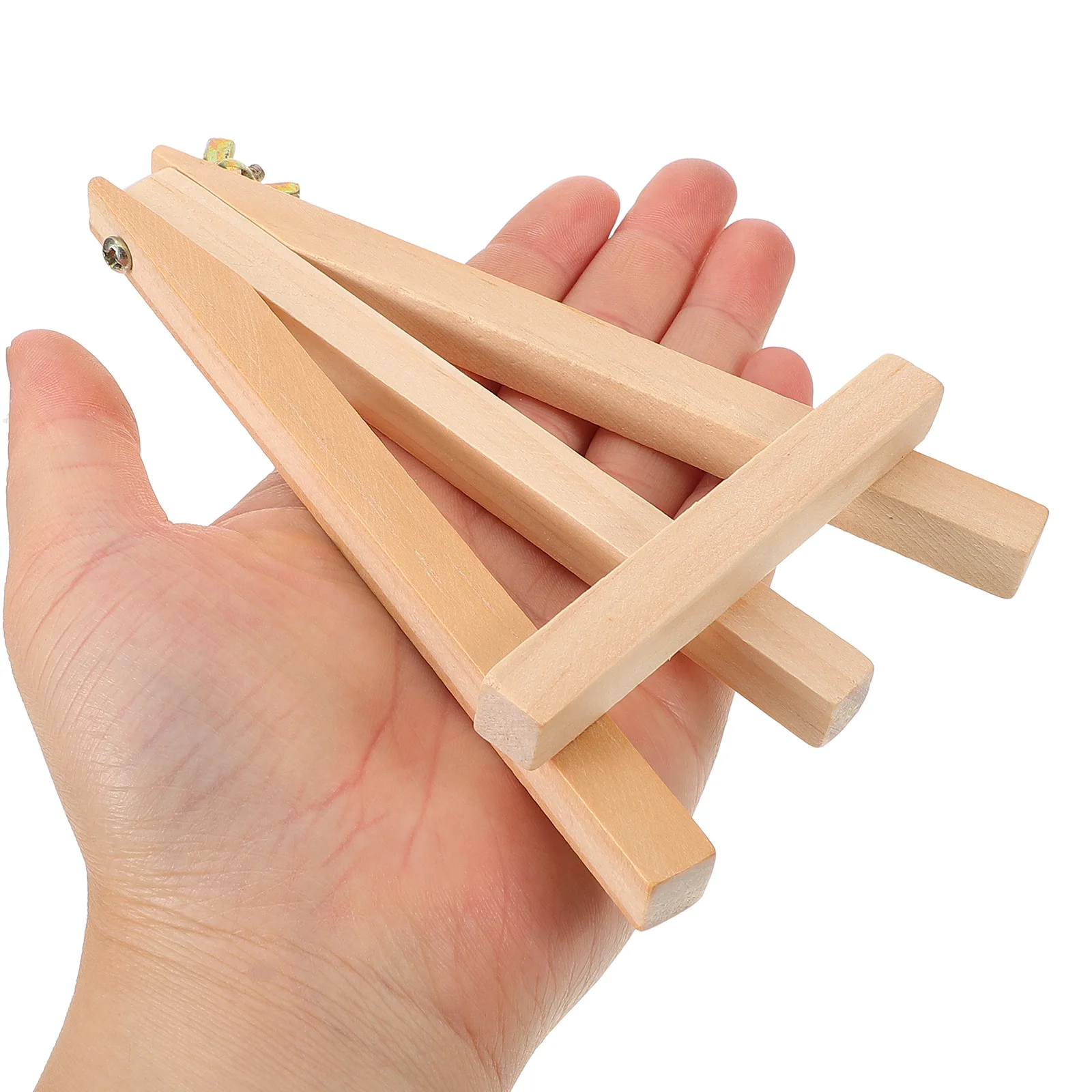 Small Easel for Painting Drawing Frame Bracket Photo Easel Tabletop Wood Display Frame Canvas Mini Photo Triangle