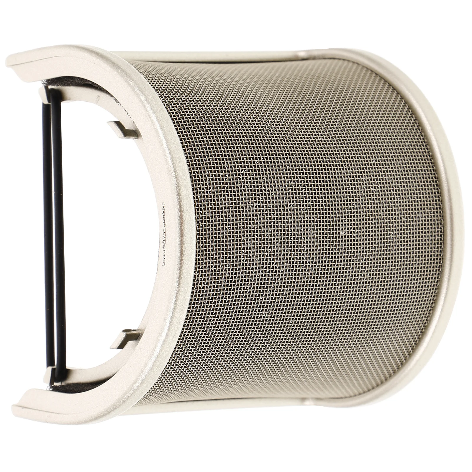 

U Shaped Microphone Windscreen Shield Pop Filter For Condenser Mic Steel Sponge Material Indoor Recording Studio Use