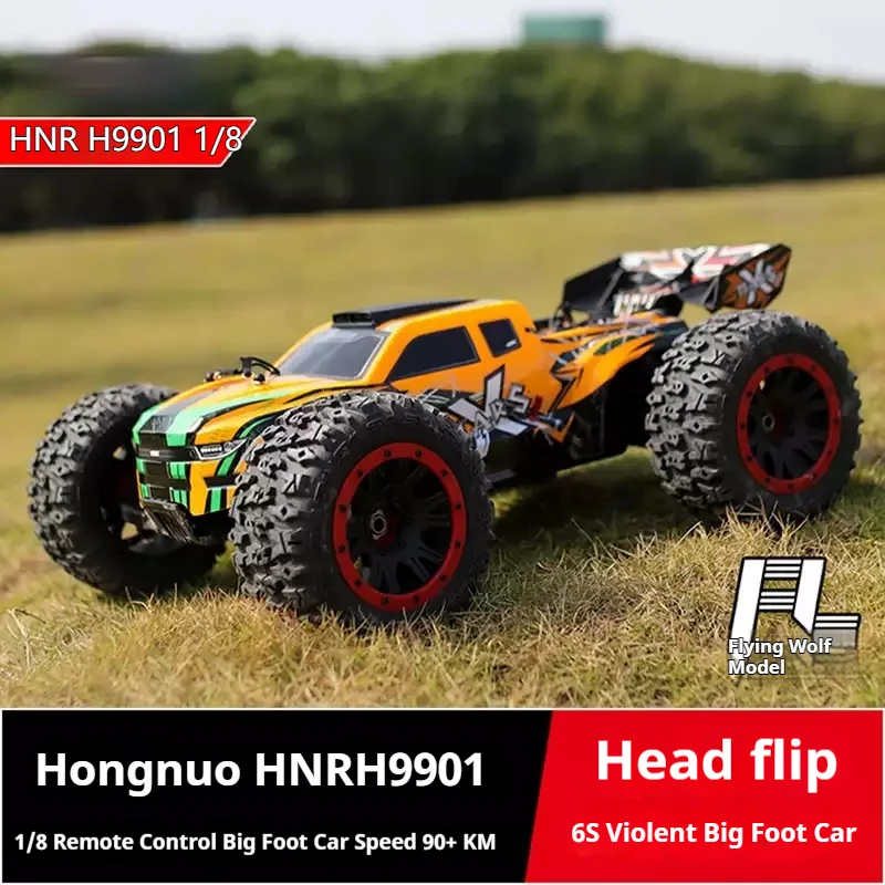 

Hongnuo HNR H9901 Remote Control Electric Model Car 1/8 Large Foot Car Four-Wheel Drive Off-Road Vehicle 6S Brushless Free