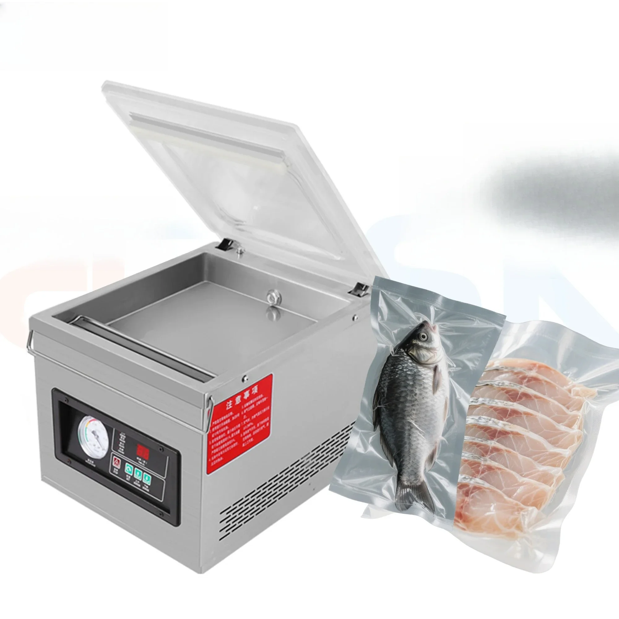 DZ-260 Single Chamber Meat Vacuum Sealer Fully Automatic Vacuum Sealing Packing Machine 110V 220V