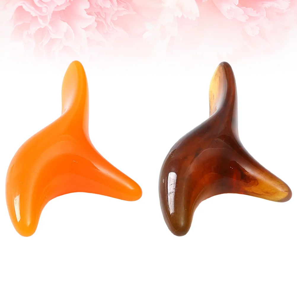 

2 pcs Reusable Resin Thai Reflexology Foot Massage Stick Dredge Meridians Promote Blood Circulation Lymph Flow Stimulate Organs