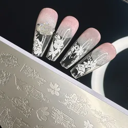 XMQ NAIL ART STAMPING PLATES FLOWERS CANDLES TEMPLATES