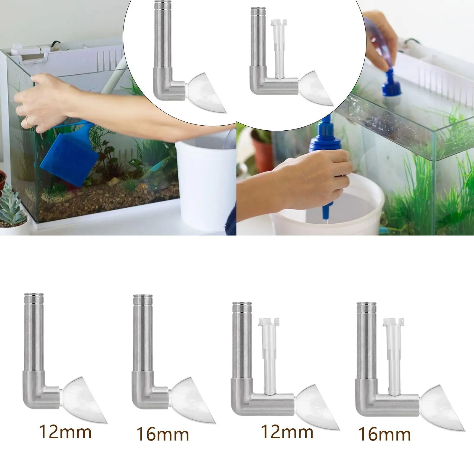 Fishes Tank Outlet Pipe Water Filtration Equipment Space Saving Easy to Install