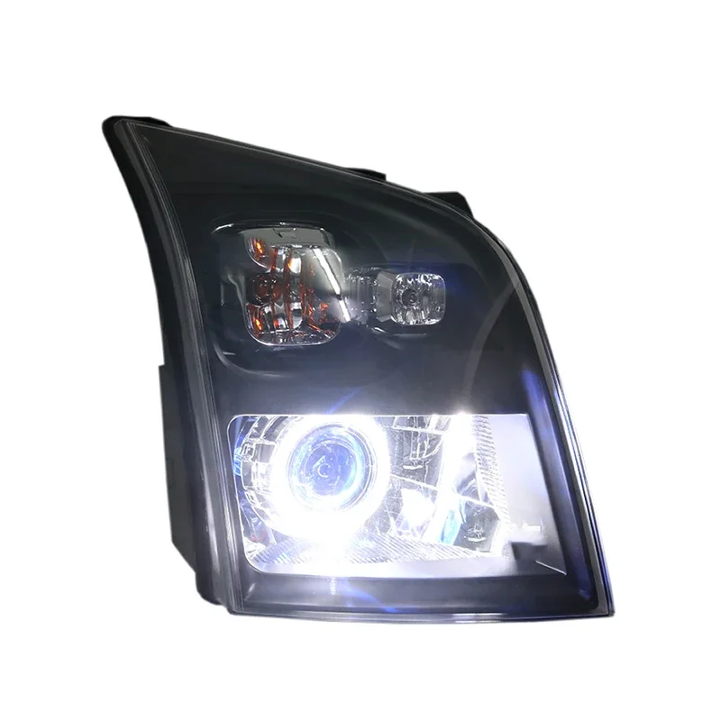 Customized Full LED Headlights For Ford Transit V348 2009-2012 Bi-xenon Projector Lens Front Lamps With DRL