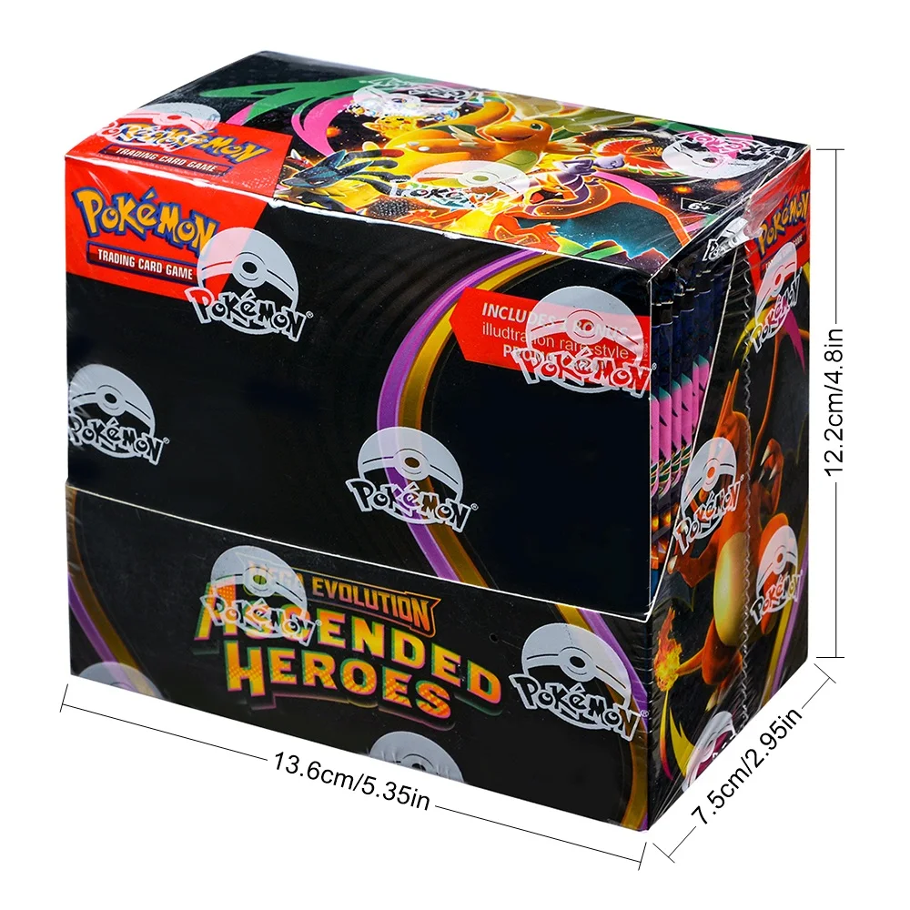 360Pcs English Pokémon TCG: MEGA EVOLUTION Ascended Heroes Booster Box Pokemon trade card 36 Pack Box
