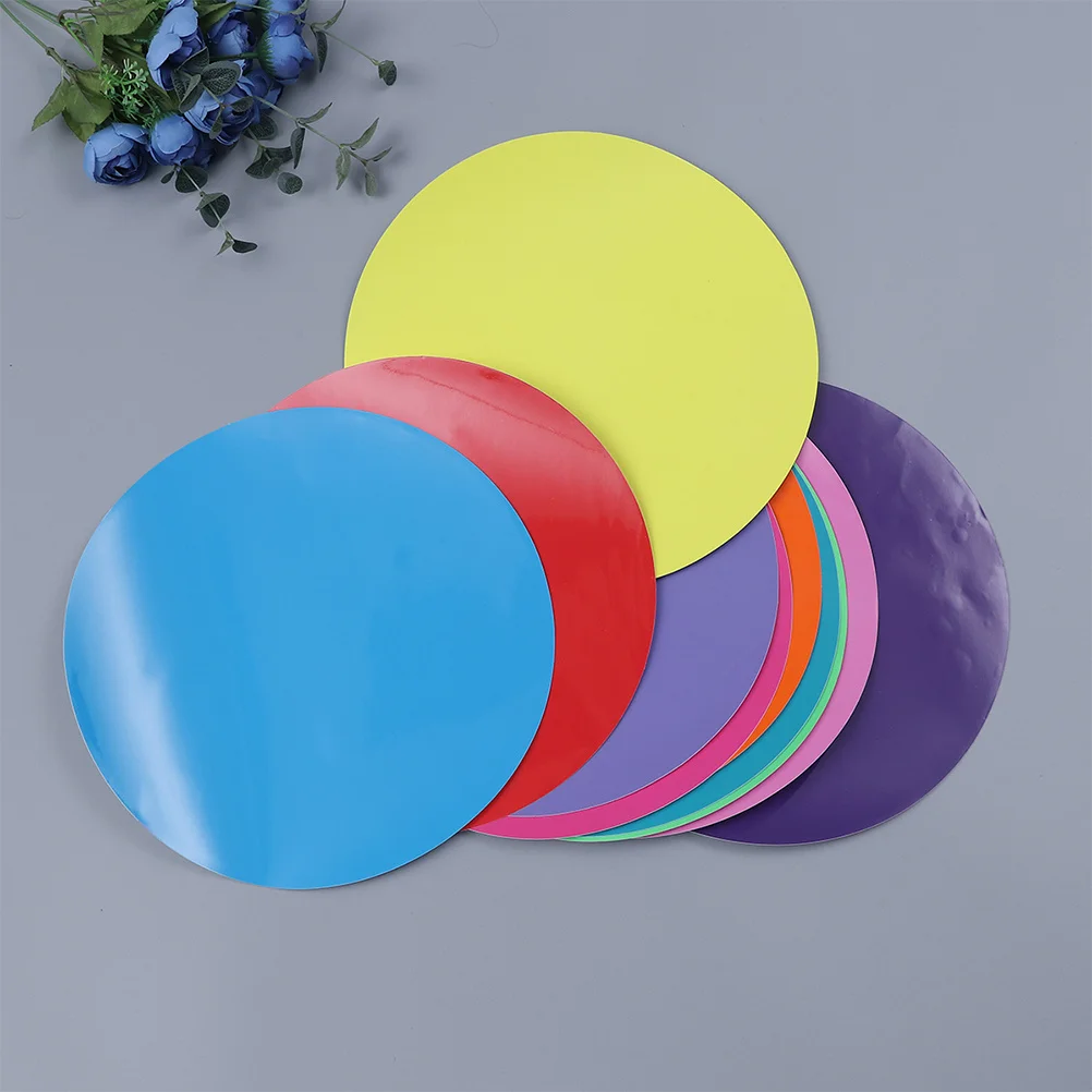 20 Stück bunte, trocken abwischbare Kreise, abnehmbarer Vinyl-Punkt-Wandaufkleber, sicher für Kinder, einfach anzuwenden, Reposition, keine Rückstände
