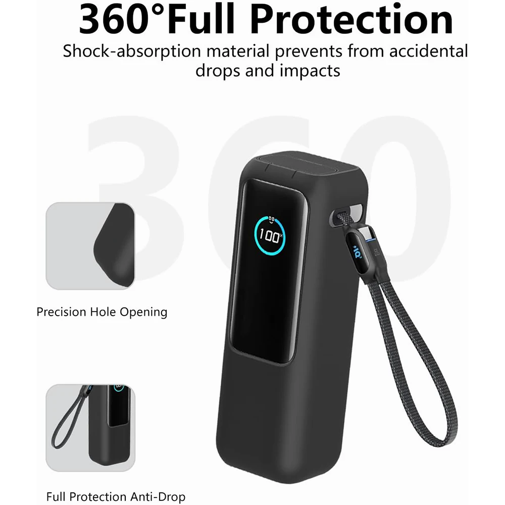 3-IN-1 Case + HD Hydraulic Hydrogel Film For Anker Zolo 25000mAh 165W Power Bank Portable Charger Case Screen Protector Cover view 4