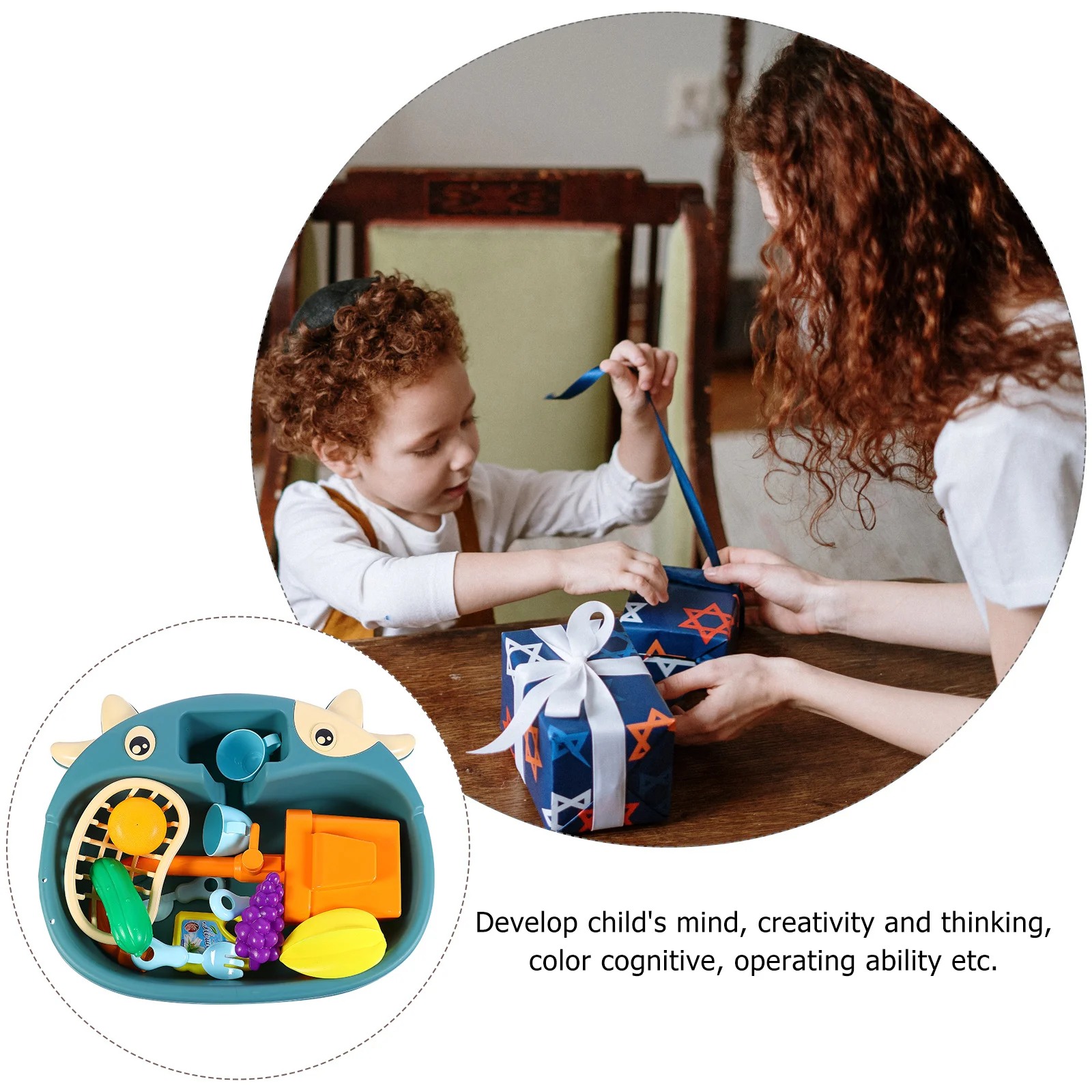 1 conjunto de simulação de plástico máquina de lavar louça elétrica para crianças seguro odor-livre educacional fingir jogar pia da cozinha crianças aprendendo