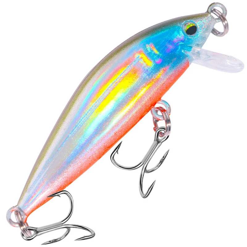 باس الصيد Lure5CM 3GMinnow Lua الطعم كريك كروشيان الكارب أسماك صغيرة العائمة مايكرو الطعم لصيد الأسماك اليوسفي الأسماك ، Snappe الأحمر