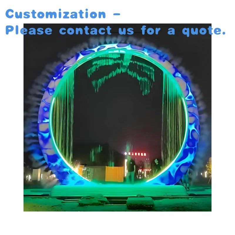 custom.Digital Curtain Programmable LED Waterfall Factory Direct Garden Decor Curtain Fountain