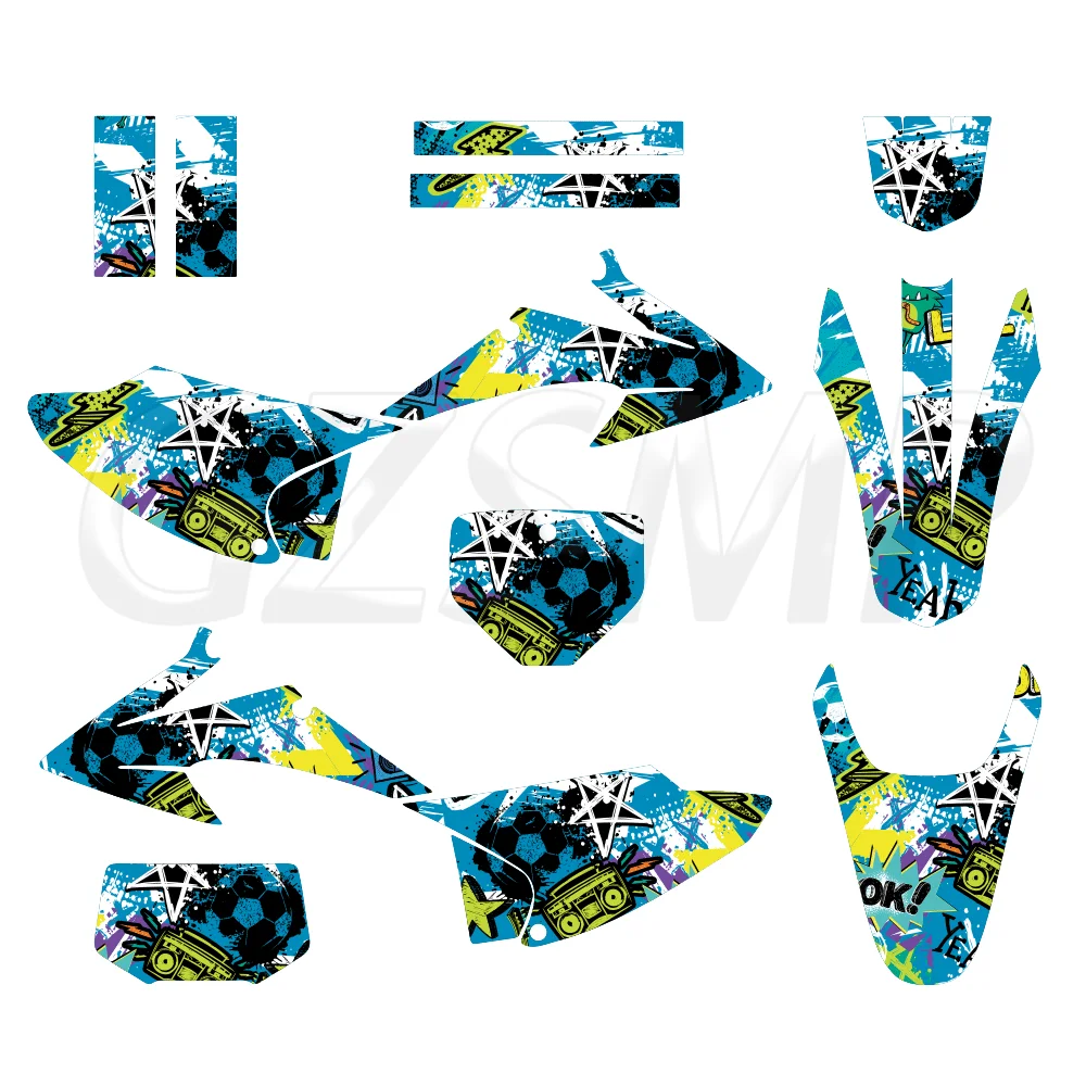 Motocross Graphics Stickers Backgrounds Decals Deco Kits Fit for CRF150F CRF230F 2008-2014 Trail 150 Trail 230