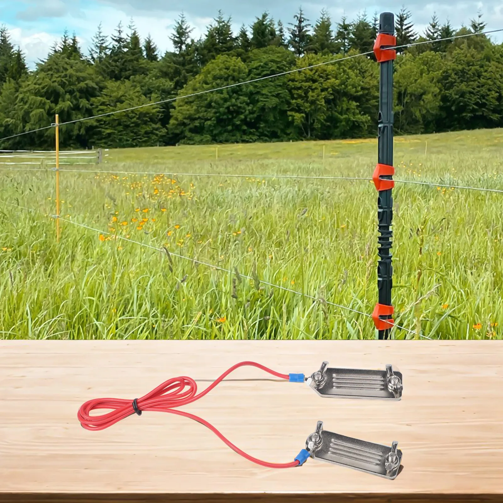 Agriculture Goat Farming - Clip Electric Tape Connector Single/Double Clips