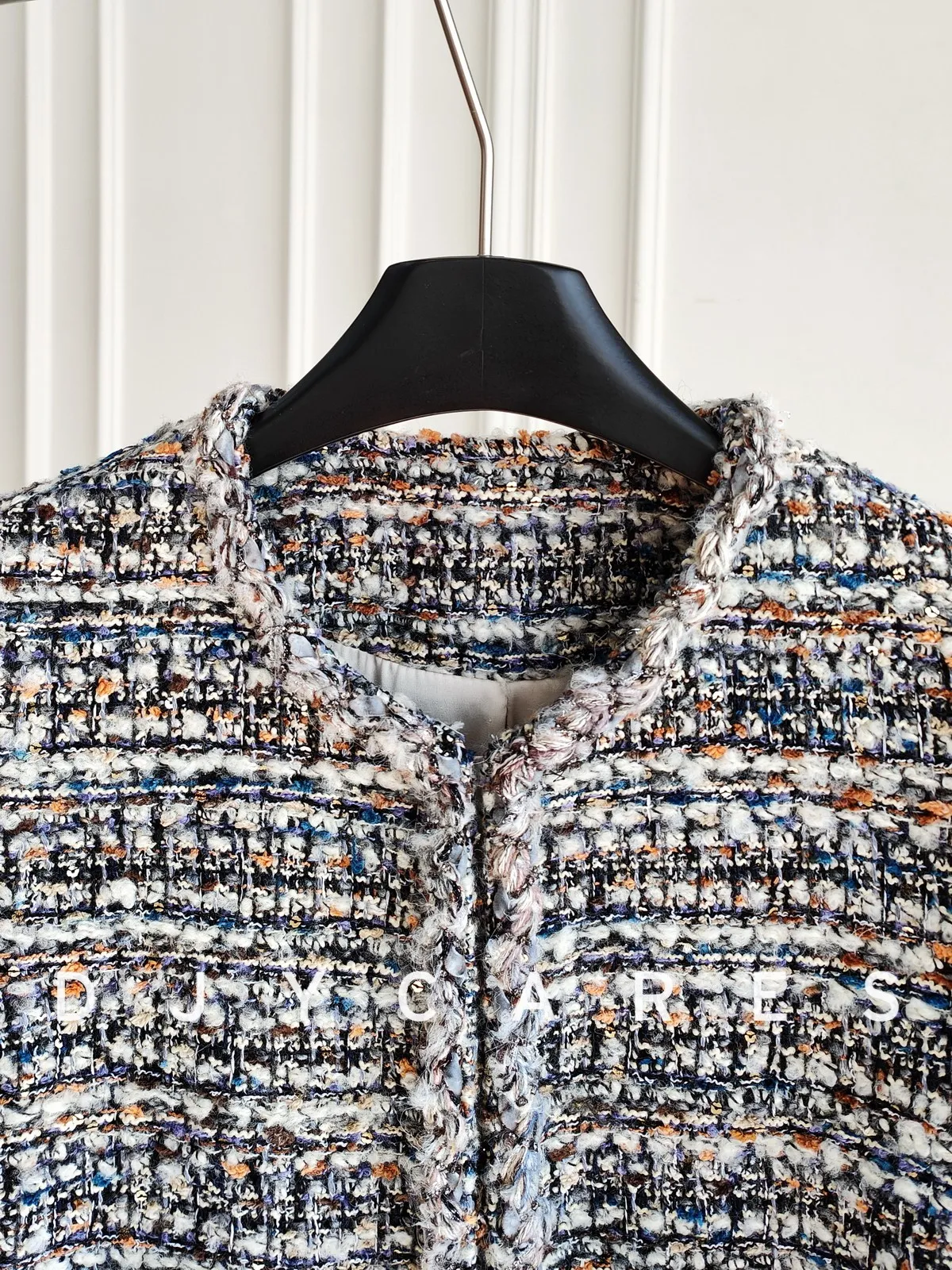 New Commuting gray medium long coarse woolen coat, high-end top big size