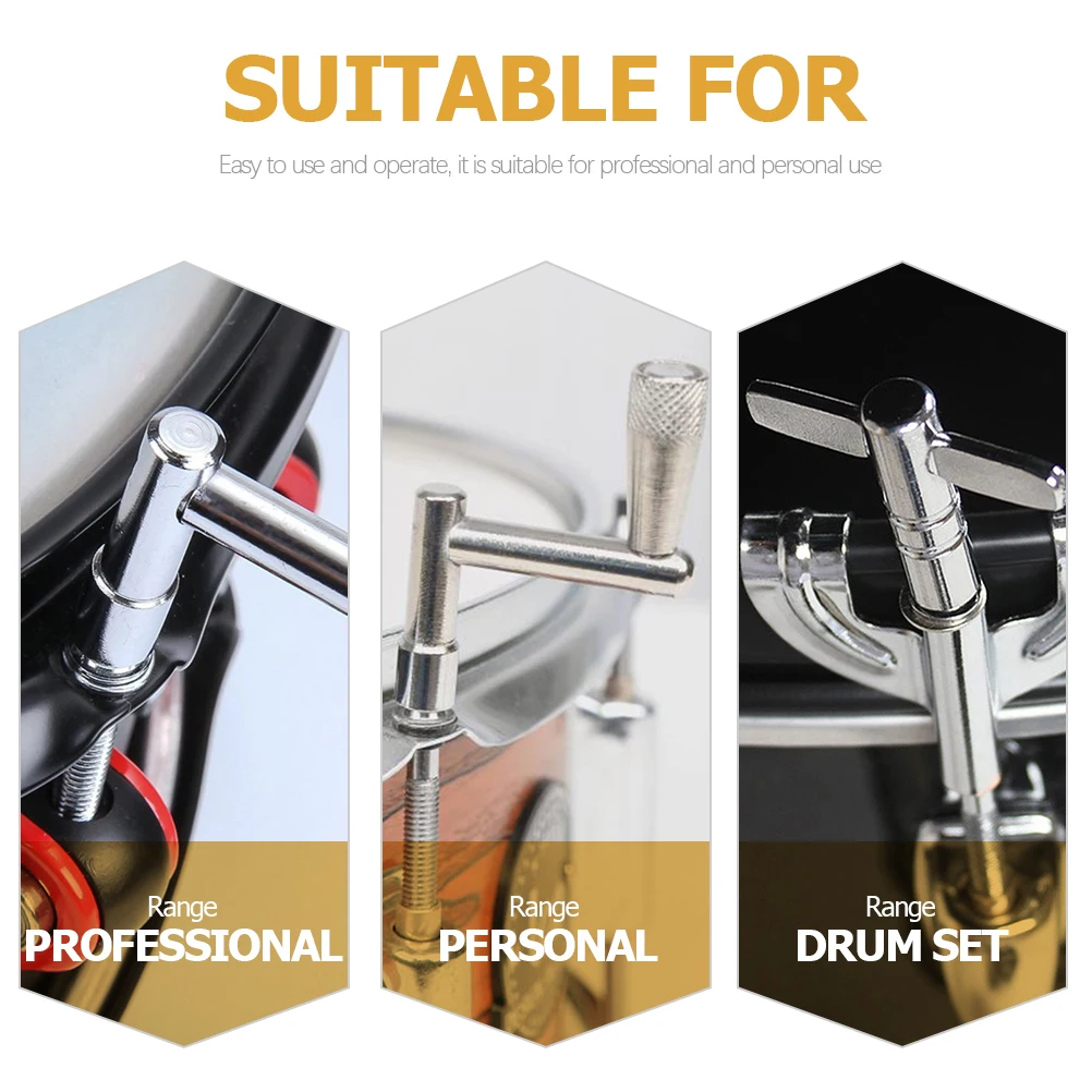 

4Pcs Essential Drum Key Set Durable Tuning Wrench Tools for Percussion Instrument Parts