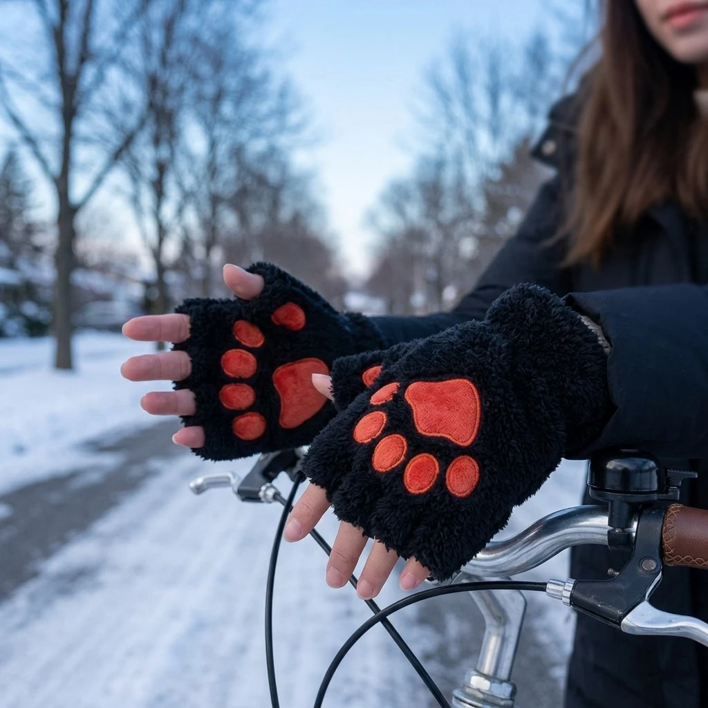 여성용 사이클링용 폴리에스터 장갑, 보온성 플리스 안감 - Winter Cycling Commute 리뷰 및 가격