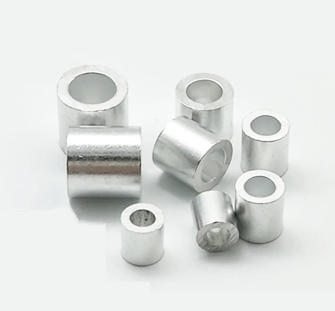 2-20 шт. M1-M8 круглый алюминиевый корпус, кабельные обжимы, рукава, наконечник с одним отверстием, обжимная петля, зажим для стального троса, защитный рукав