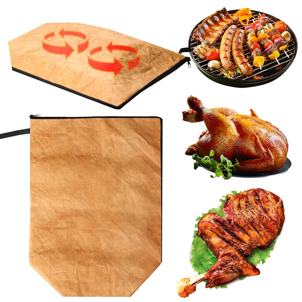 

BBQ Blanket for Resting Meat with Wide Mouth Meat Resting Bag Waterproof Meat Resting Blanket for Large Brisket/Beef/Turkey