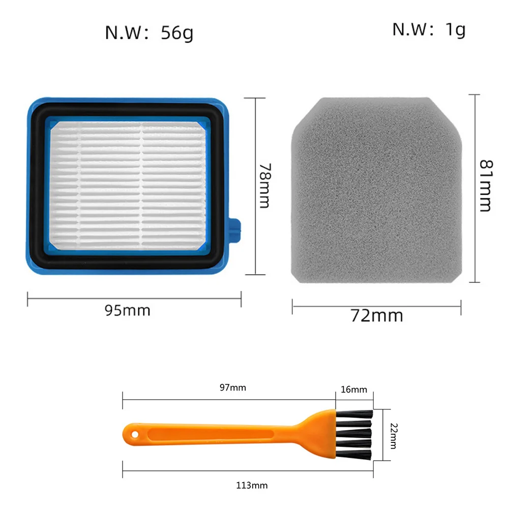 2/4 Pack Premium Vacuum Filter Kit 99% Dust Removal For Electrolux Q6/Q7/Q8/WQ61/WQ71/WQ81 With Filters Sponges Brush