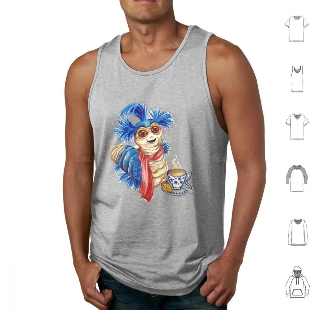 Labyrinth Worm Tank Tops Vest Sleeveless Labyrinth Worm The Worm Nice Cup Of Tea Come Inside And Have A Nice Cup Of Tea Meet