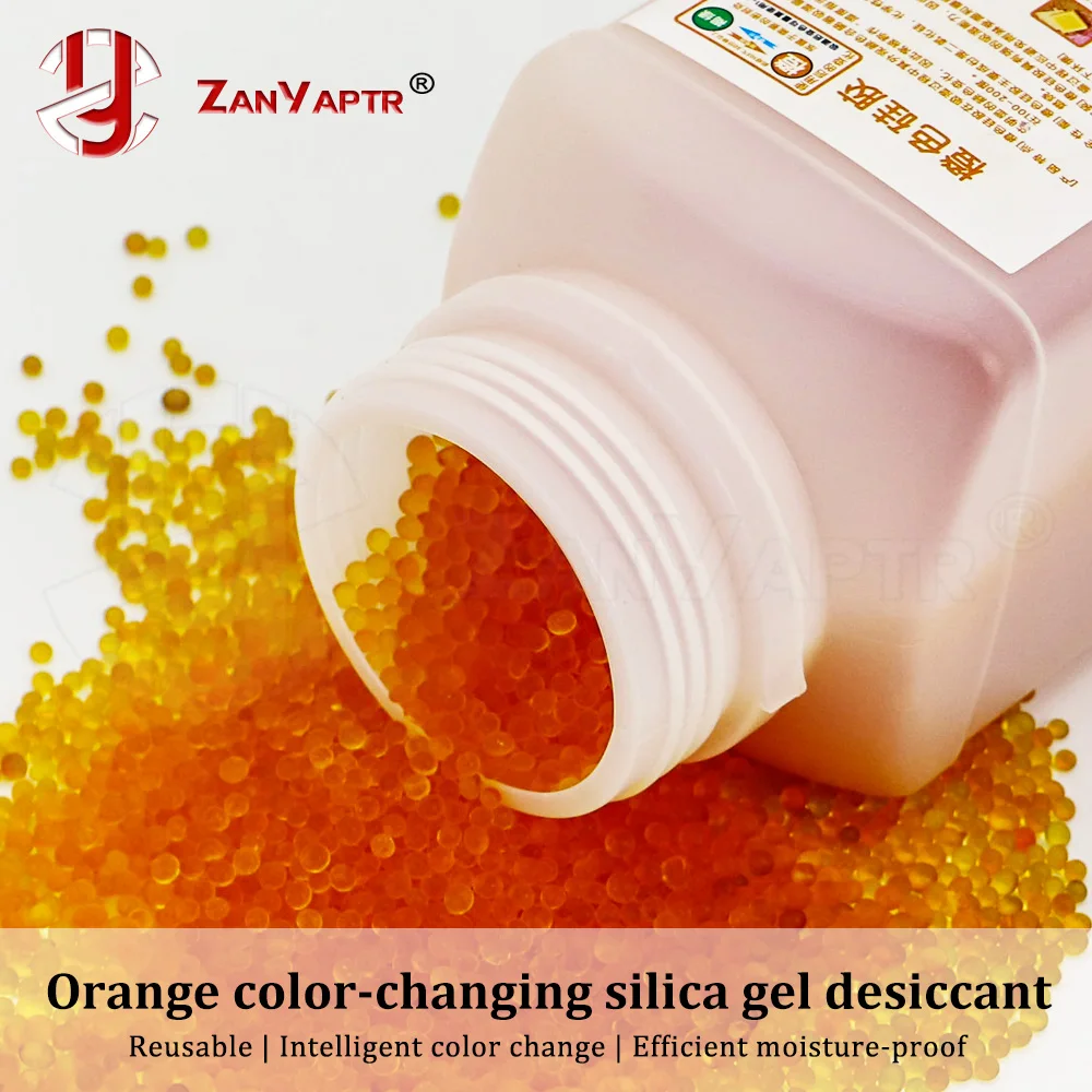 

Orange Color-changing silica gel desiccant for 3D Printer desiccant Reusable Moisture Absorber Electronic Product Desiccant