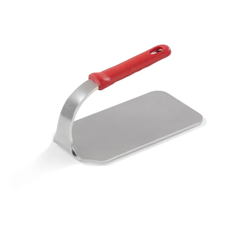 

Пресс для стейков из нержавеющей стали с плоским дном, 9 л x 4,75 дюйма, со съемной силиконовой ручкой, для гриля, термостойкий до 450°F. °