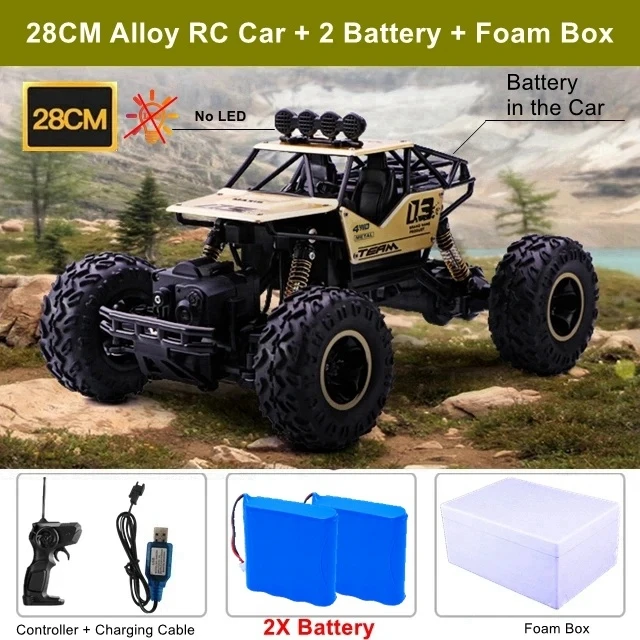 Oike RC Auto Afstandsbediening Klimvoertuig Buiten All Terrain Off-road Vrachtwagens 4WD Racing Drift Cars Speelgoedcadeau voor kinderen Volwassenen