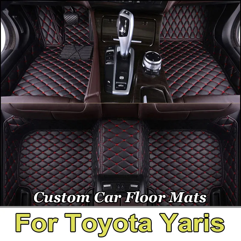 Car Floor Mats For Toyota Yaris Hybrid Mazda2 Hybrid MXPH11 2021 2022 2023 Waterproof Protective Pad Floor Cover Car Accessories