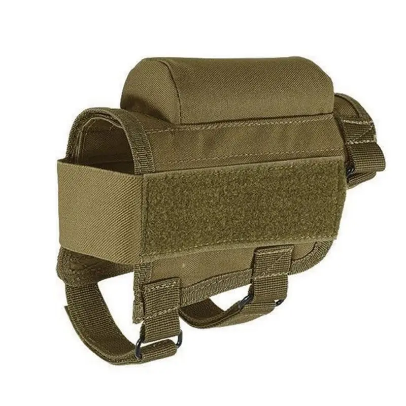 Military Hunting Outdoor Adjustable Tactical Gunstock Rifle Cheek Holder Bag Ammo Holder Nylon Riser Pad Ammo Cartridge Bag