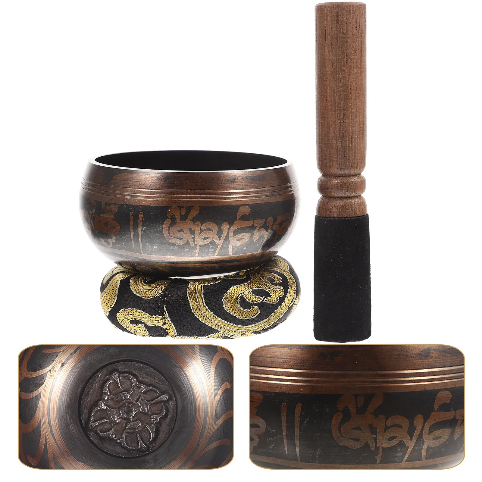 

Song Bowl Yoga Meditation along with Bohemian Buddha Sound Cloth Singing Chanting Prayer Bowls