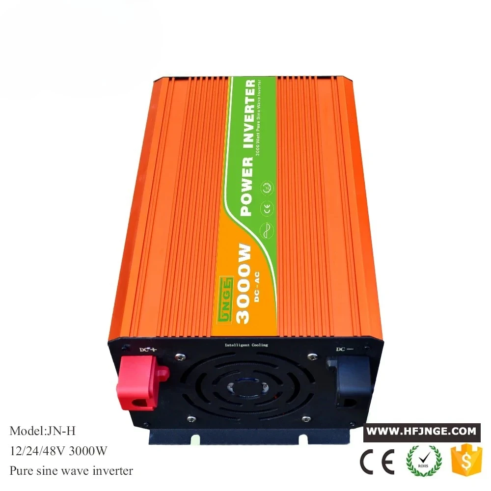 純粋正弦波ソーラーインバーター 3000W 電力 DC 12V 24V から AC 220V 電圧 50/60HZ コンバーター ソーラーカーインバーター LEDとUSB付き
