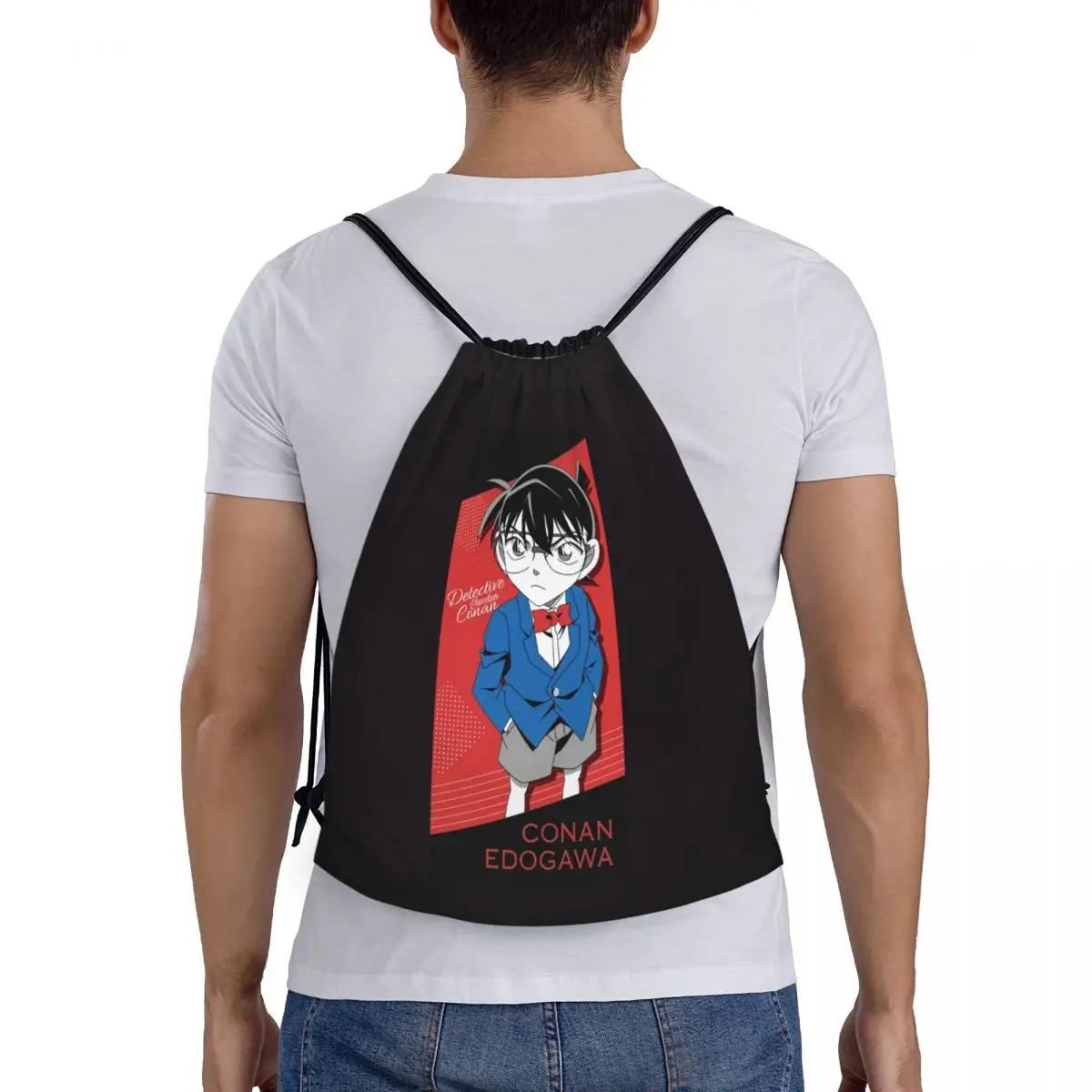 

Detective Conan Backpacks Multi-function Portable Drawstring Bags Sports Bag Book Bags For Man Woman School