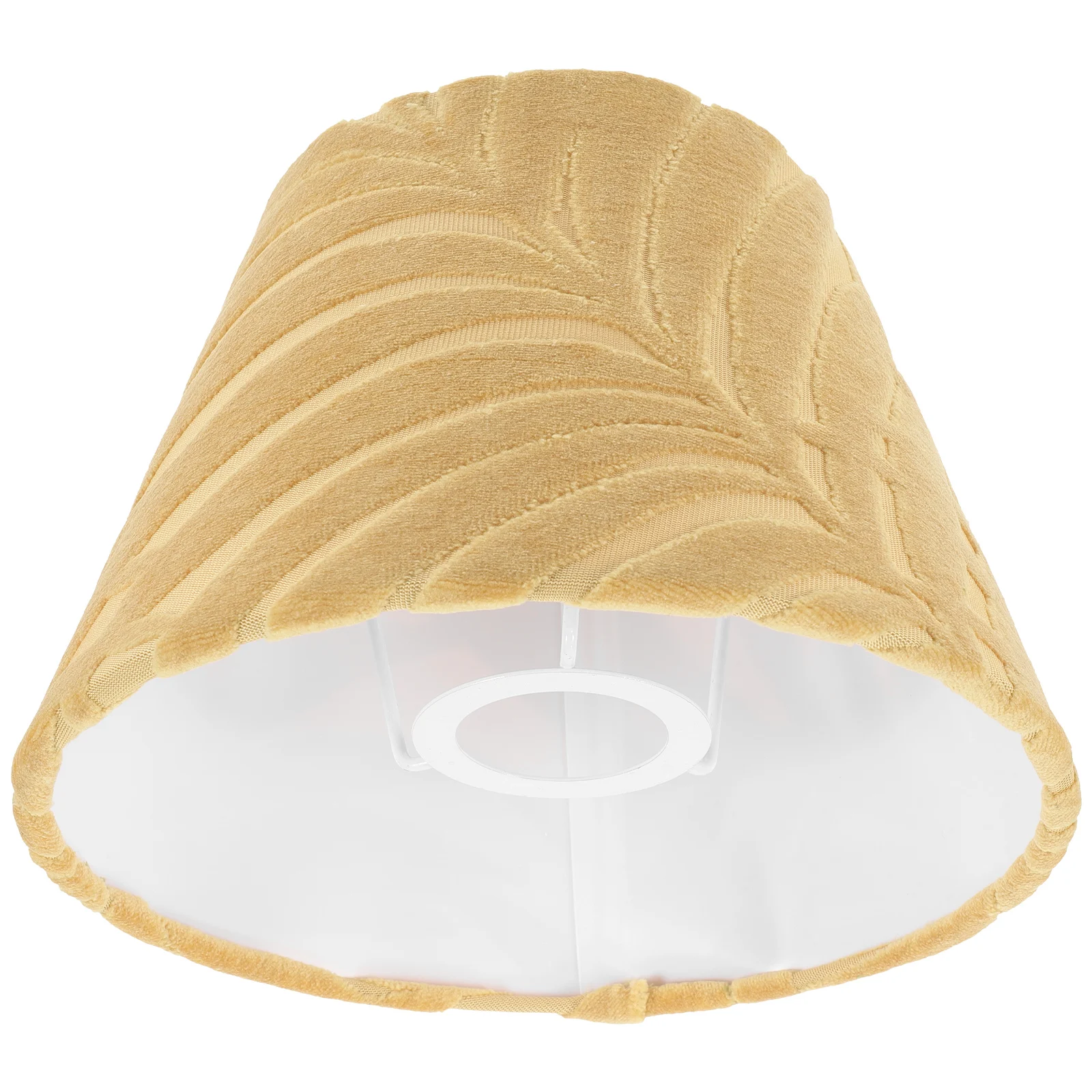 

E27 Lampshade Yellow Fabric Small Lampshades for Table Lamp Desk Lamp Cover Lighting Accessories Retro Tea Light