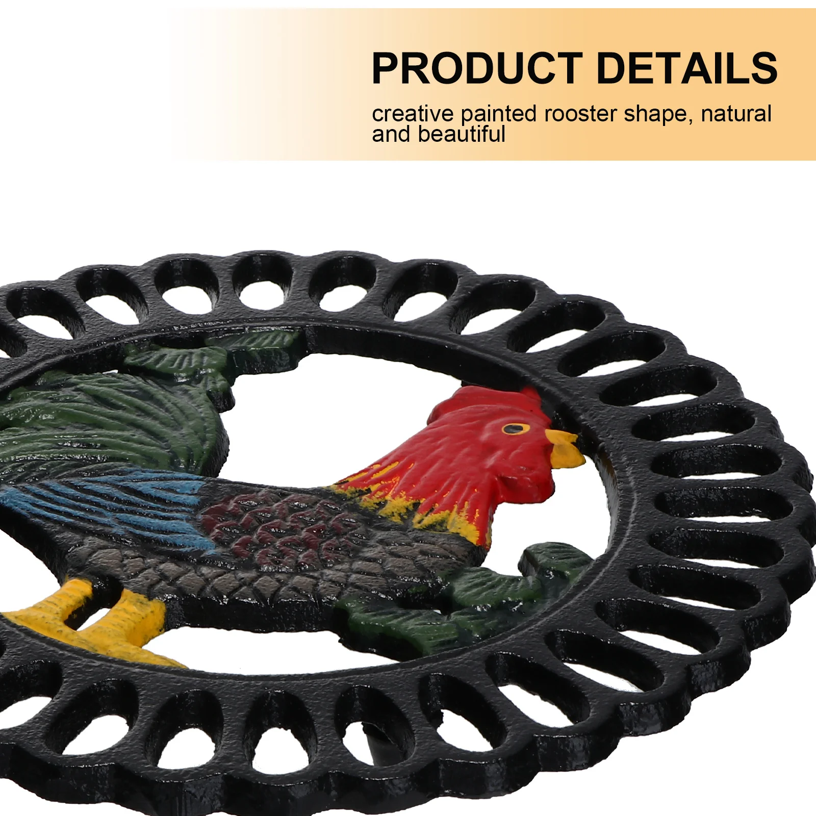 

1Pcs Rooster Heat Resistant Pad Thickened Decorative Pot Holder Table Protection Mat Kitchen Insulation Heat Insulation Pad