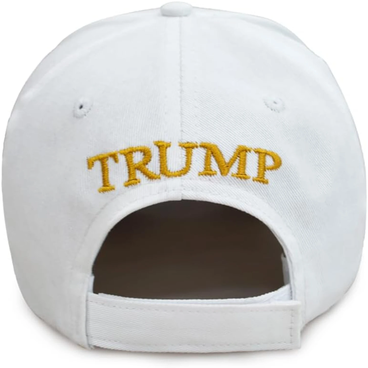 Muestra tu apoyo y hace que Estados Unidos vuelva a ser grande con esta gorra de béisbol con visera blanca elegante y patriótica con un nuevo Trump moderno.