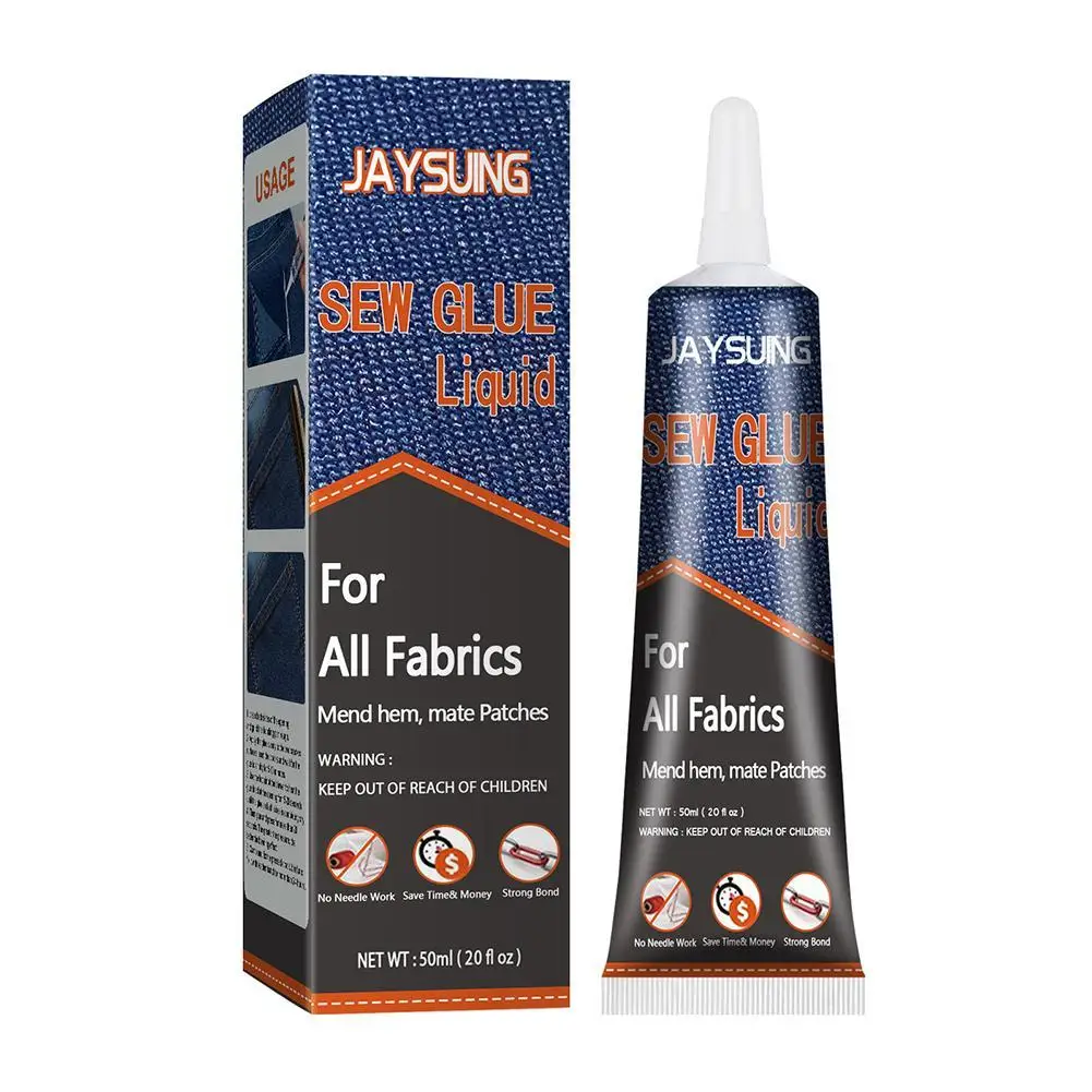fabric sewing glue Liquid Instant Fabric Sew Glue Leather Supplies Glue Drying Adhesives Kit Ultra-stick Stitch Sew Fast Se U1Z6