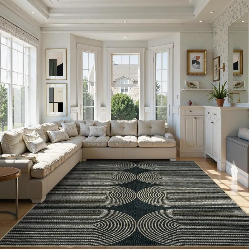 

Ковер для гостиной с креативным геометрическим принтом, коврик для спальни, современный минималистичный художественный декор для дома, коврики для журнального столика, Alfombra Tapis, 러그