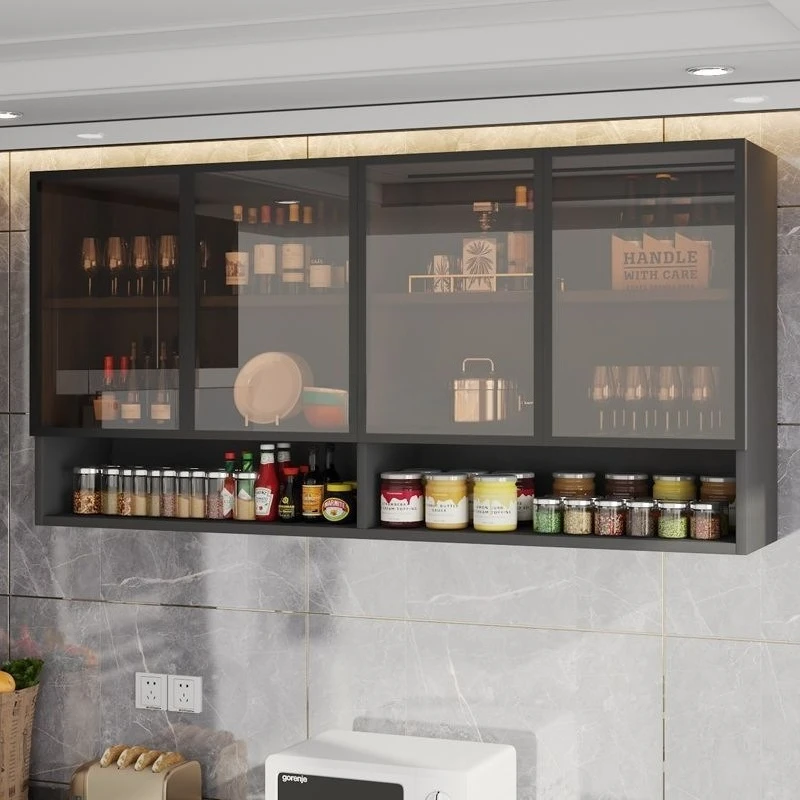 

Solid wood wall cabinet, wall cabinet, household wine , closet, kitchen glass hanging , balcony, bathroom, locker