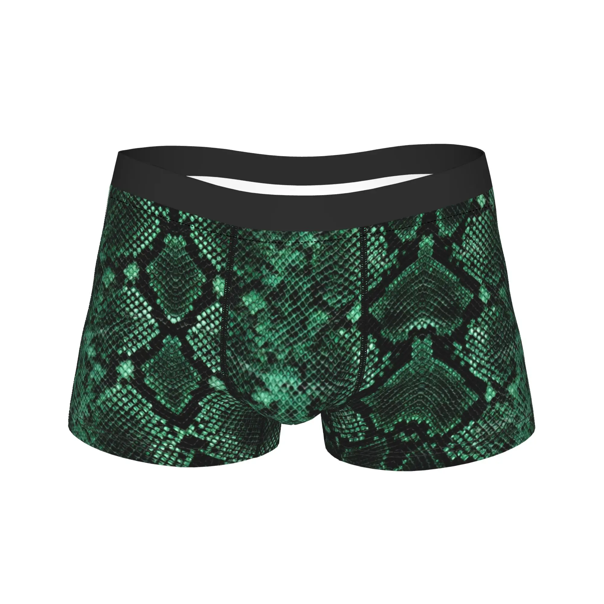 Pattern Snake Snake Print Underwear  Design Trunk High Quality Men Panties Soft Trend Shorts Briefs Birthday Gift