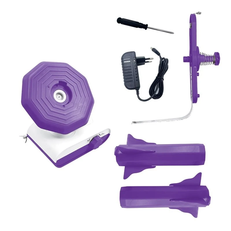 A67M-5.0 Upgraded Electric Yarn Winder, Dual Roller, For Crocheting Super Strong Tension Ideal For Home Studio EU Plug