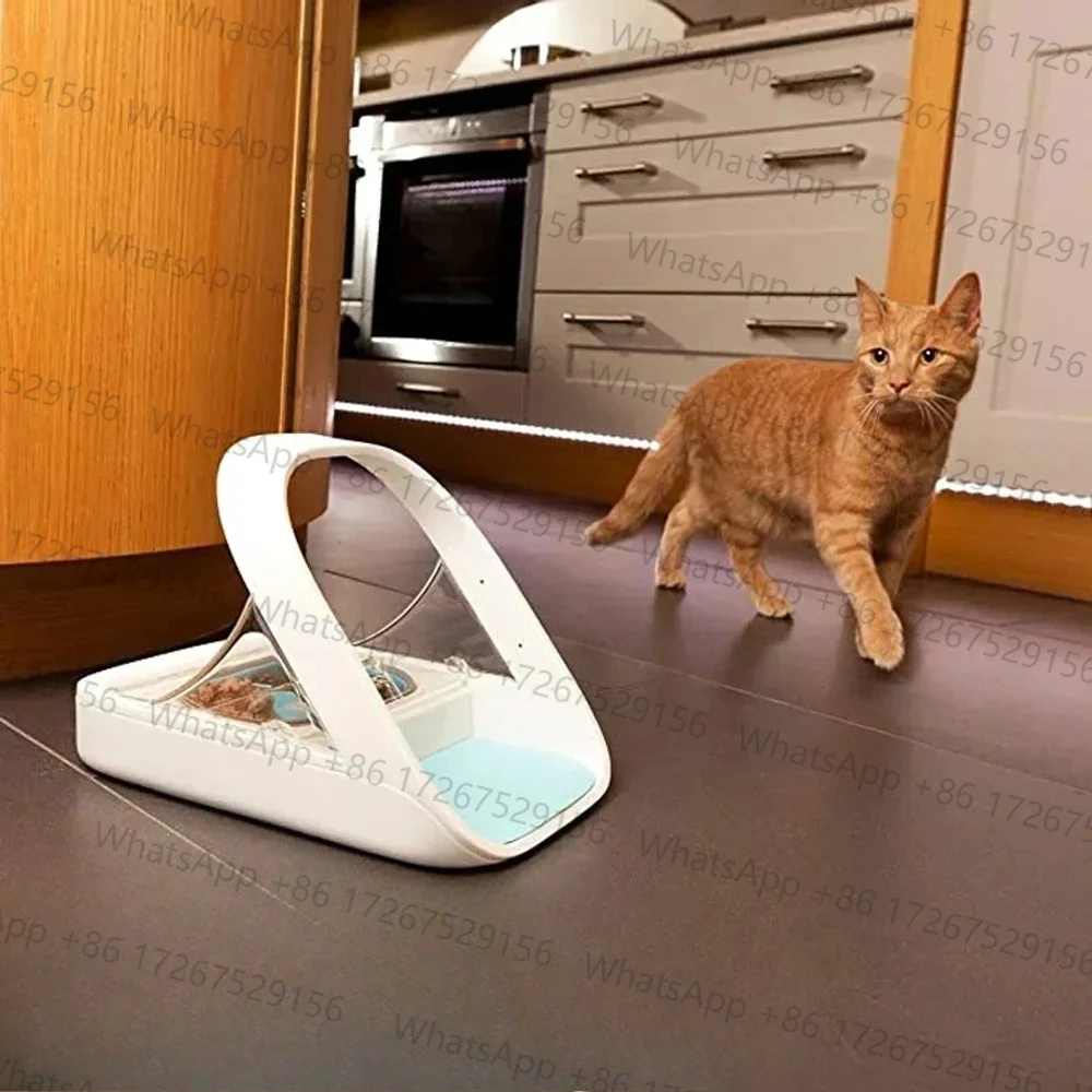 Anti-Snatch Smart Feeder no charging cable Surefeed UK Chip Recognition Sensor Automatic  Wet Food Fresh Pet Bowl Worm Proof
