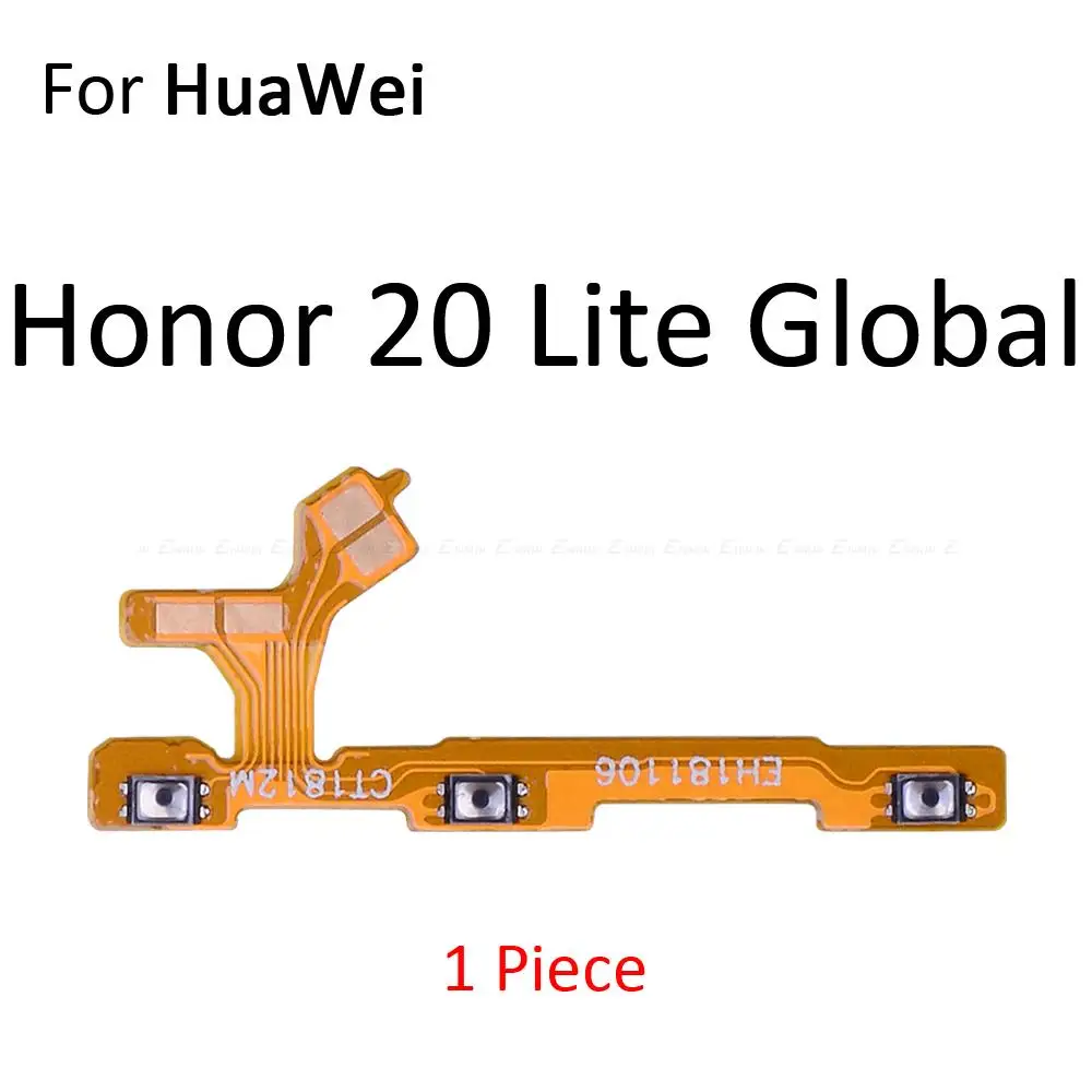 Power ON OFF Mute Switch Control Key Volume Button Flex Cable FFor HuaWei Honor View 20 20S 20E 10i 10 9 8 8C 8X Pro Lite Parts