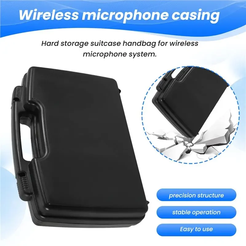 X49A-Hard Storage Travel Case Wireless Microphone Case Fits For PGX24 Wireless Microphone System