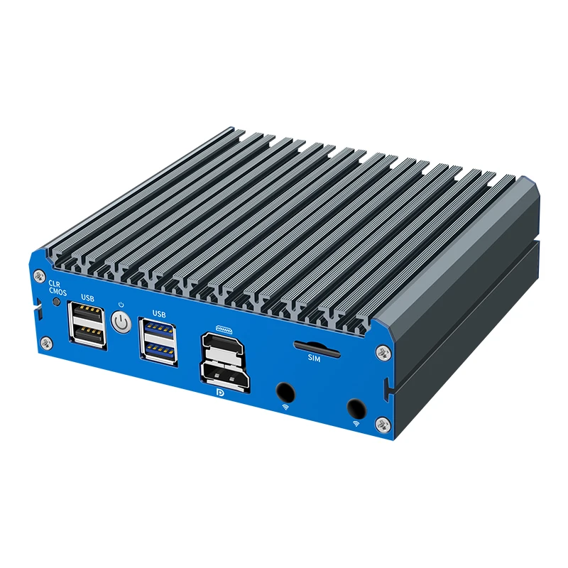 N100 Intel Celeron N6005 J5005 N5100 Mini PC sans ventilateur 4 * I226-V 2.5G LAN 1COM DP HDMI pfSense routeur souple ordinateur Pokect Win11