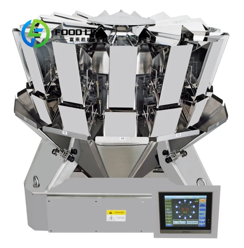 Automatic Vertical Lettuces Vegetables Fill Multihead Weigher with Multi Function Salad Ishara Seal Packing Machine customize