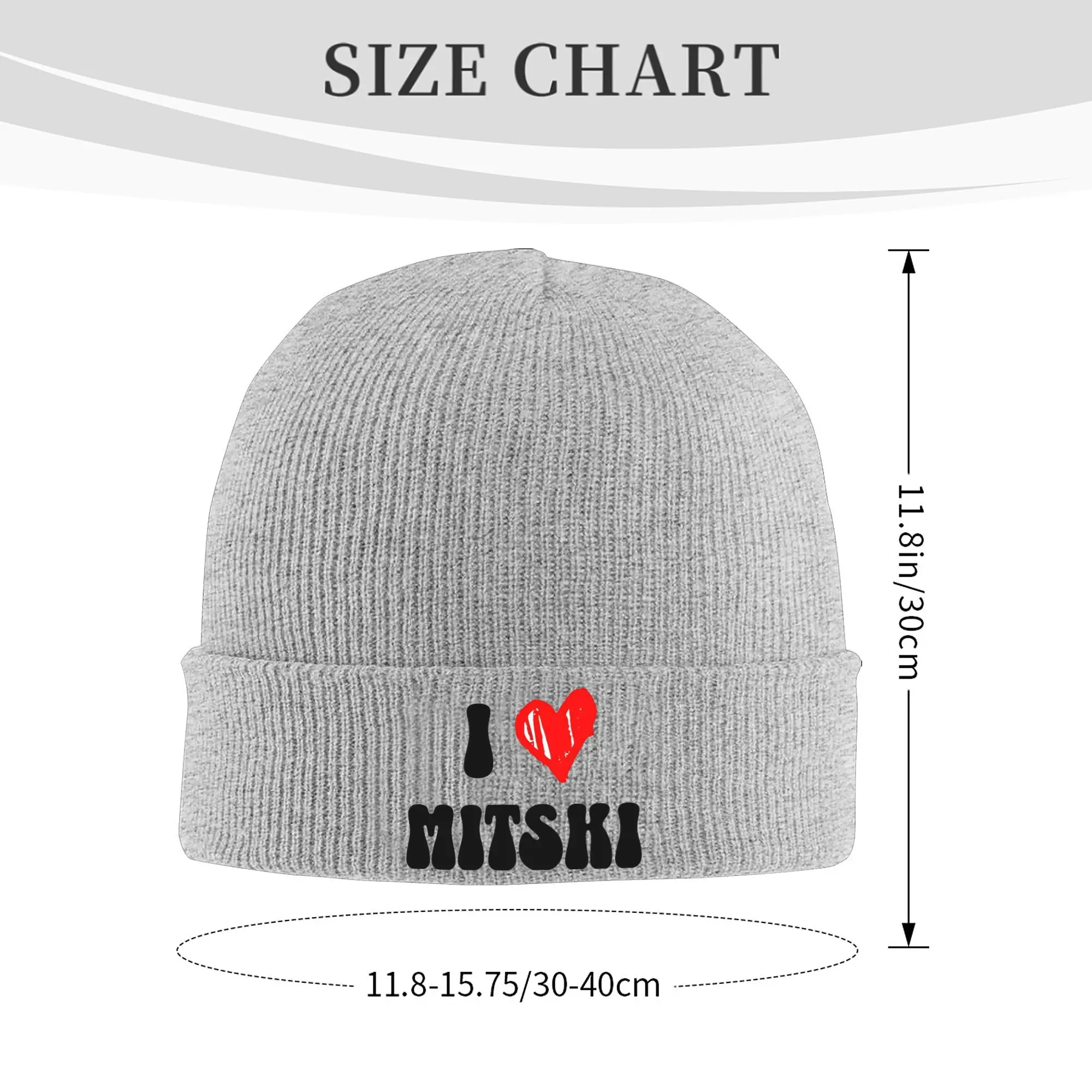 I Love Mitski Accessories Winter Beanie Hat For Women Men Knitted Skull Cap  Bonnet Hats