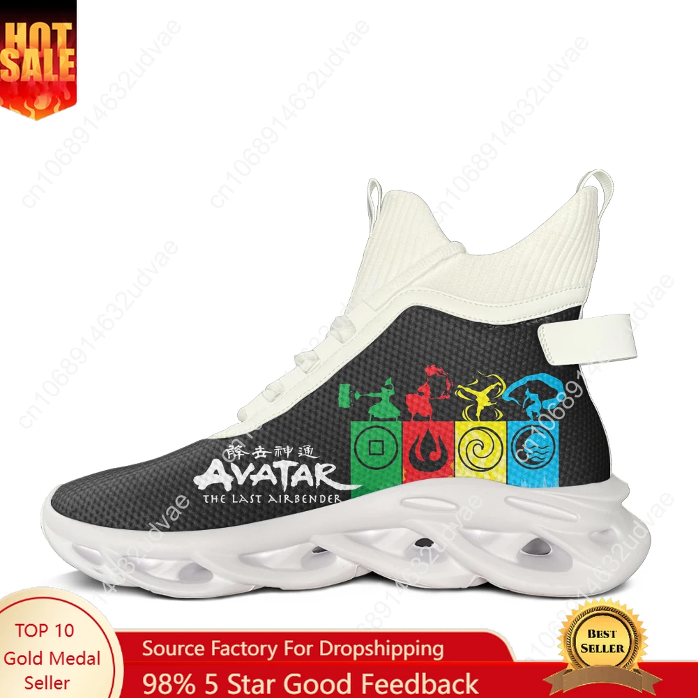 

Avatar The Last Airbender High Top Flats Sneakers Mens Womens Sports Running Shoes Sneaker Lace Up Mesh Footwear Custom Shoe