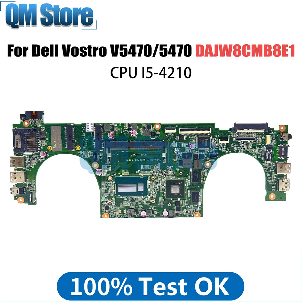 Mainboard For DELL Vostro 14 V5470 5470 5439 P41G Laptop Motherboard DAJW8CMB8E1 I5-4210 CPU GT740M 0Y8VHY