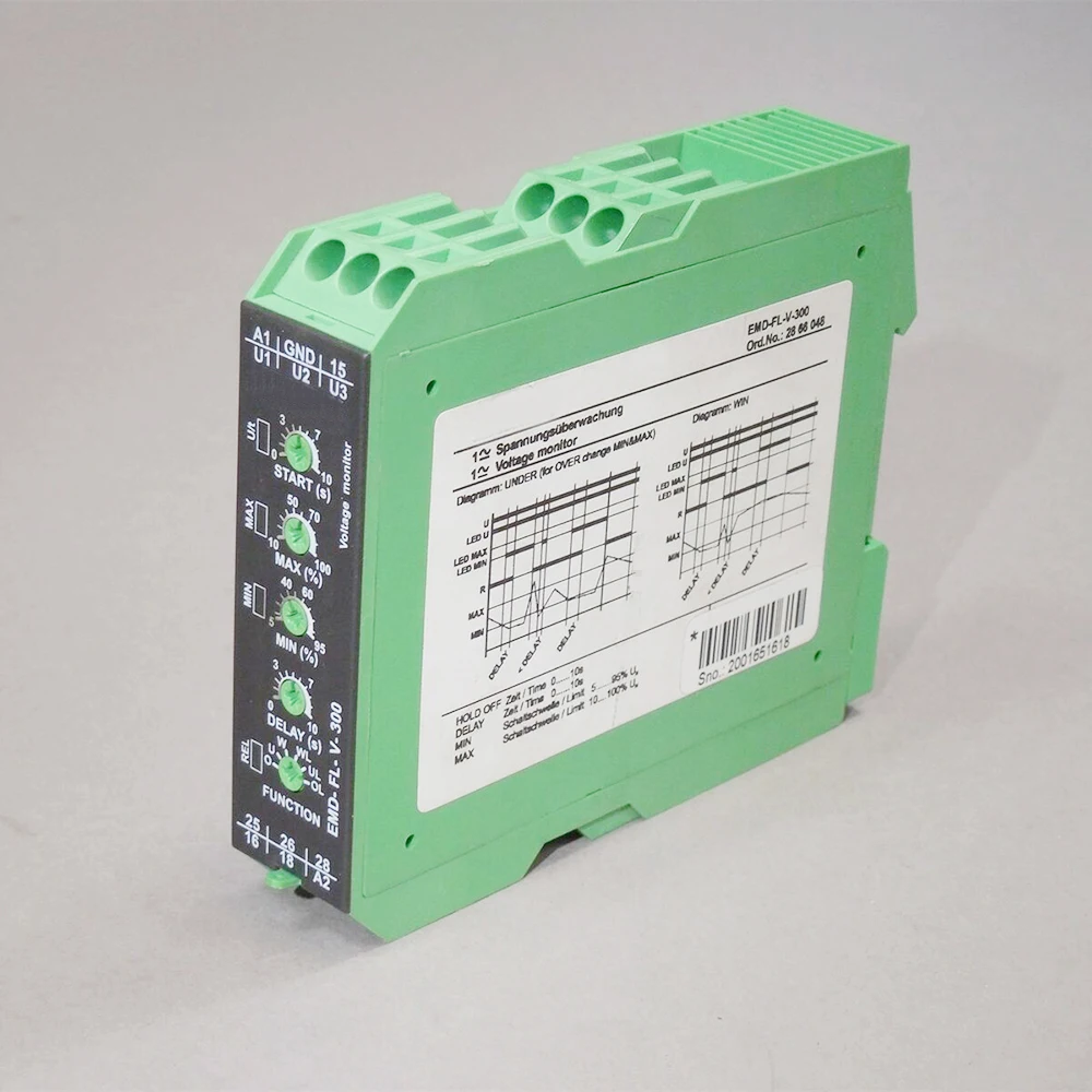 For Phoenix 2866048 EMD-FL-V-300 Voltage Monitor Monitoring Relay