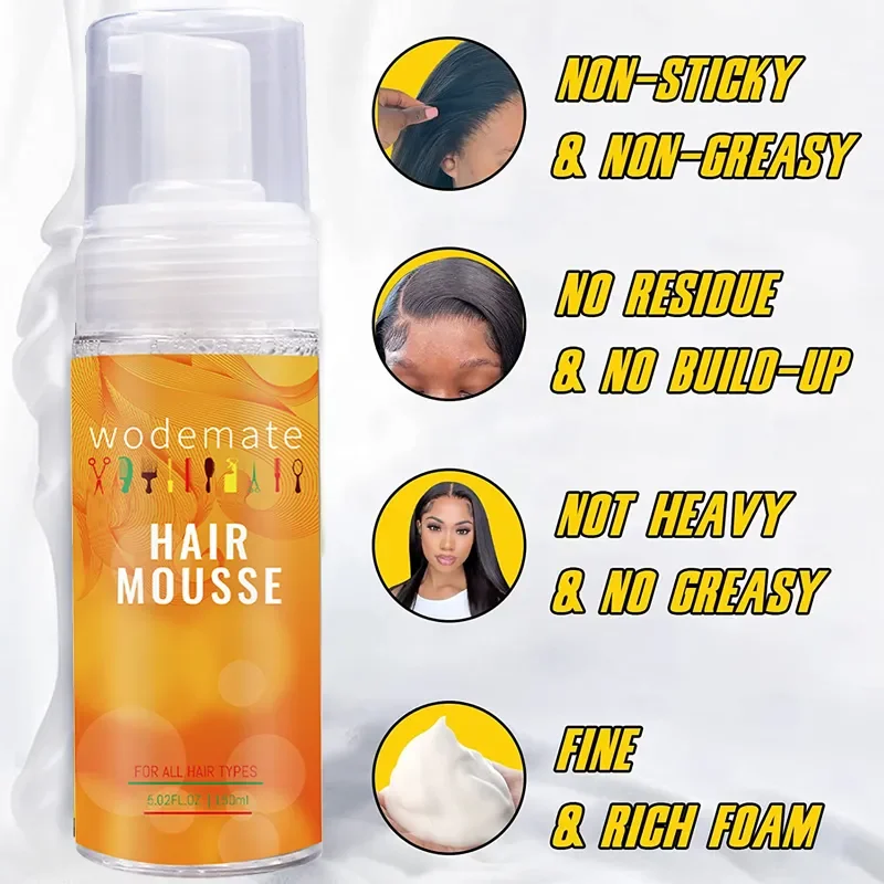 Wax Stick For Wig Strong Hold Edge Control Gel Non-greasy Broken Hair Styling Cream for Fly Away+Lace Tint Mousse Quick Dry